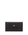 PRADA Saffiano Large Travel Flap Wallet