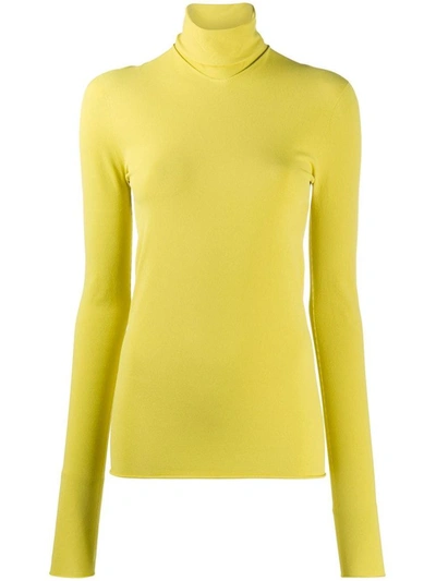 Shop Bottega Veneta Women's Yellow Viscose T-shirt