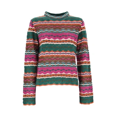 Shop Missoni Women's Green Wool Sweater