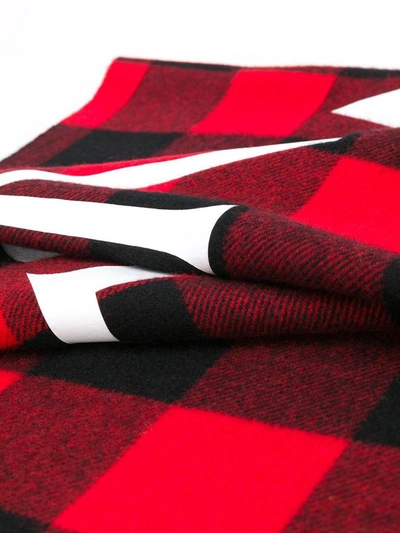 Shop Moncler Red Scarf