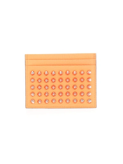 Shop Christian Louboutin Men's Orange Leather Wallet
