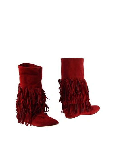 Casadei Boots In Red