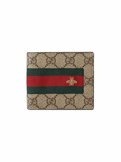 Shop Gucci Men's Beige Polyurethane Wallet