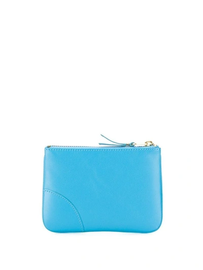 Shop Comme Des Garçons Men's Light Blue Leather Wallet