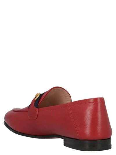 Shop Gucci Women's Red Other Materials Loafers