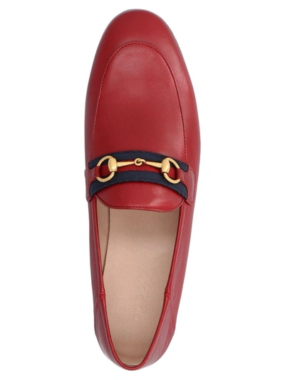 Shop Gucci Women's Red Other Materials Loafers