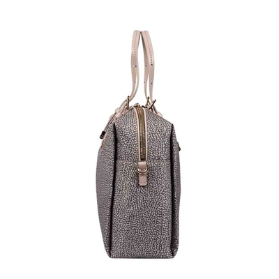 Shop Borbonese Women's Grey Polyester Handbag