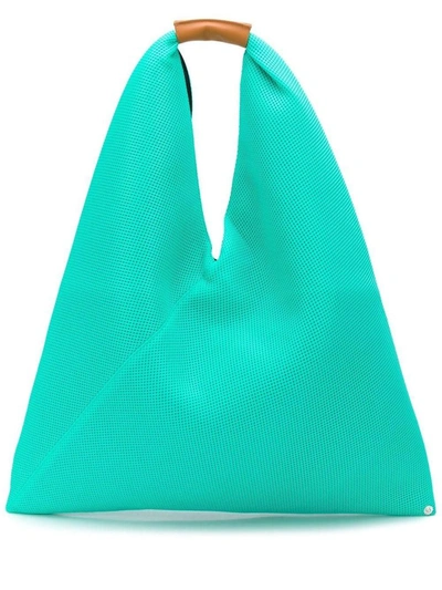 Shop Mm6 Maison Margiela Maison Margiela Women's Green Polyester Shoulder Bag