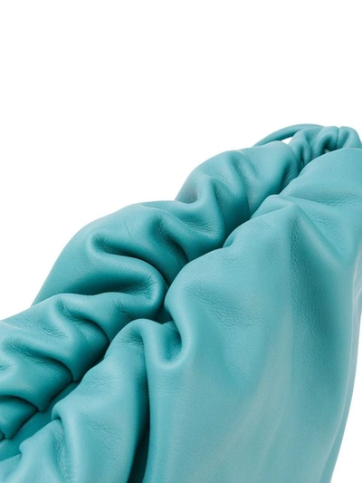 Shop Bottega Veneta Women's Light Blue Leather Shoulder Bag