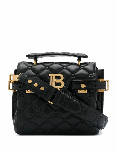 Shop Balmain Women's Black Leather Handbag