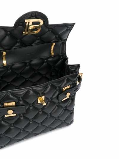 Shop Balmain Women's Black Leather Handbag