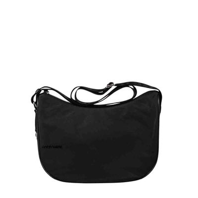Shop Borbonese Women's Black Polyester Shoulder Bag