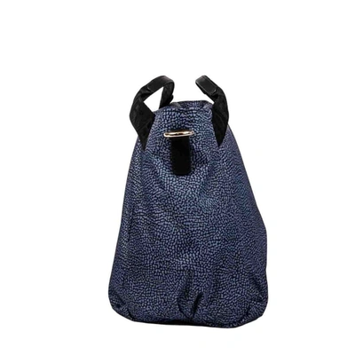 Shop Borbonese Women's Blue Polyester Handbag