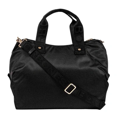 Shop Borbonese Women's Black Polyester Handbag