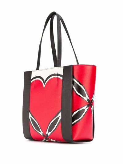 Shop Alexander Mcqueen Women's Red Leather Tote