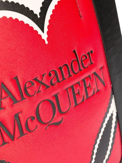 Shop Alexander Mcqueen Women's Red Leather Tote