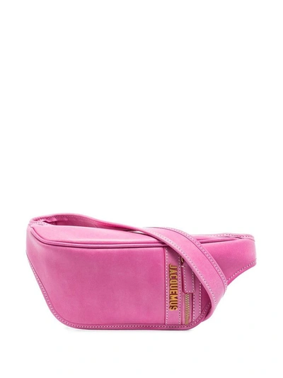 Shop Jacquemus Women's Pink Leather Belt Bag