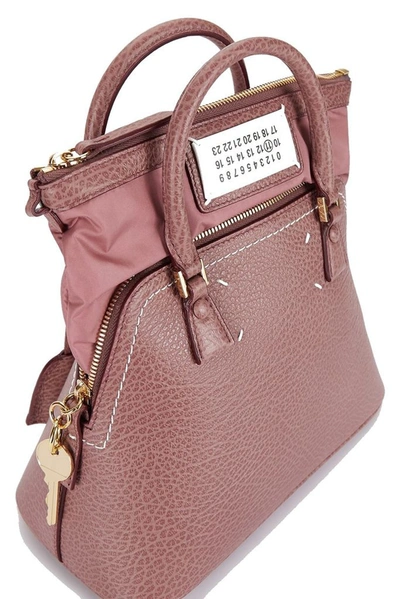 Shop Maison Margiela Women's Pink Leather Handbag