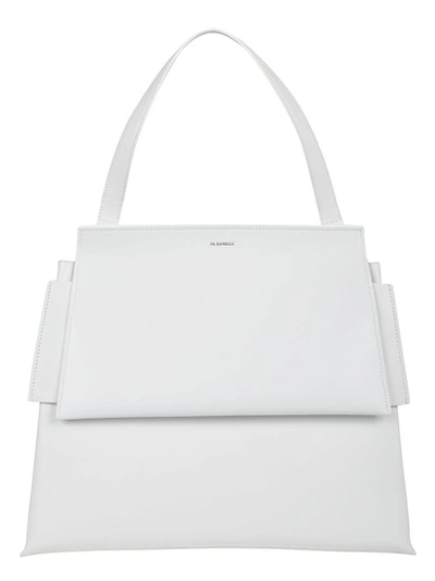 Shop Jil Sander Women's White Shoulder Bag