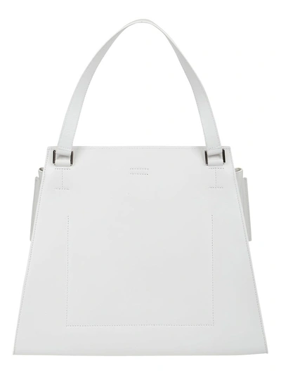 Shop Jil Sander Women's White Shoulder Bag