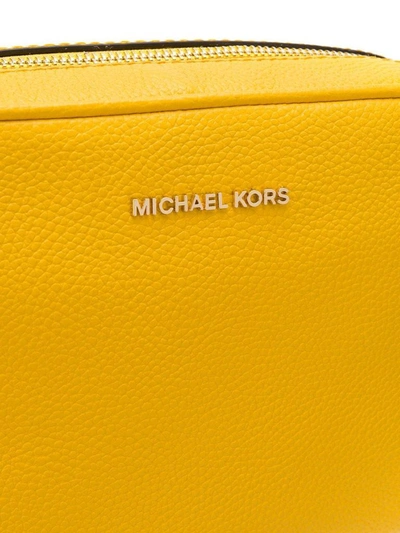 Shop Michael Kors Women's Yellow Leather Shoulder Bag