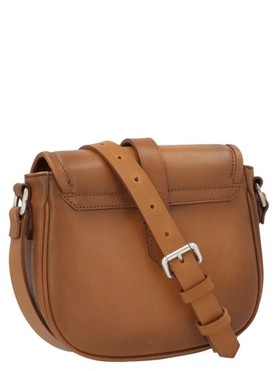 Shop Golden Goose Women's Brown Leather Shoulder Bag