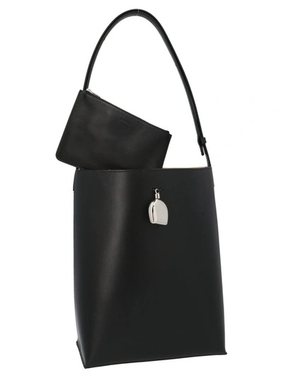 Shop Jil Sander Women's Black Shoulder Bag