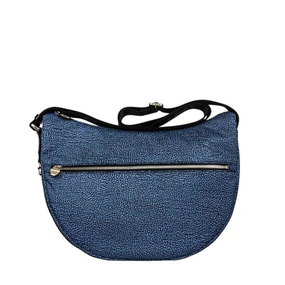 Shop Borbonese Women's Blue Polyester Shoulder Bag