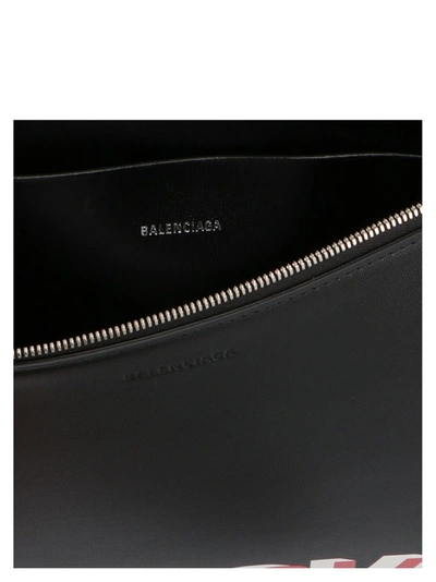 Shop Balenciaga Women's Black Leather Pouch