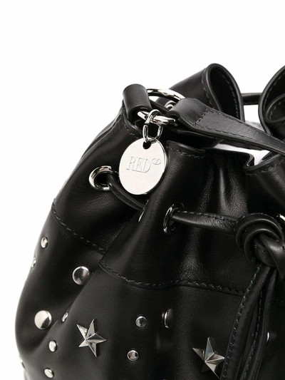 Shop Red Valentino Women's Black Leather Shoulder Bag