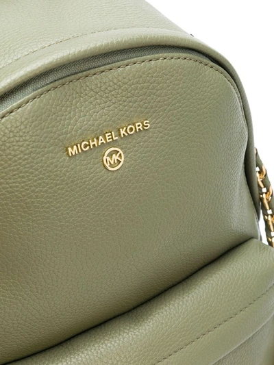 Shop Michael Kors Women's Green Leather Backpack