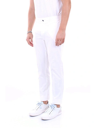 Shop Incotex Men's White Cotton Jeans
