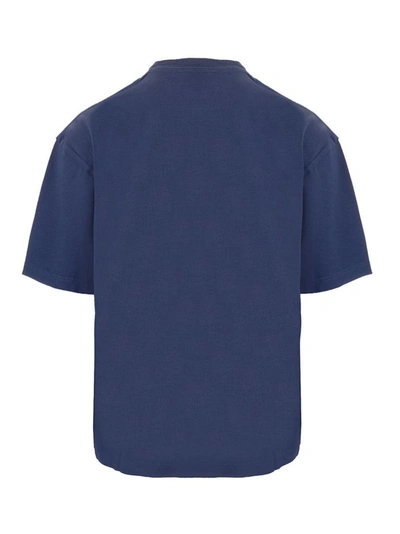 Shop Balenciaga Men's Blue Cotton T-shirt
