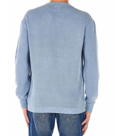 Shop C.p. Company Cp Company Men's Light Blue Cotton Sweater