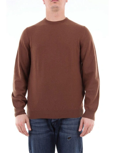 Shop Fedeli Men's Beige Cashmere Jumper