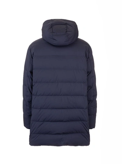 Shop Loro Piana Men's Blue Polyamide Down Jacket