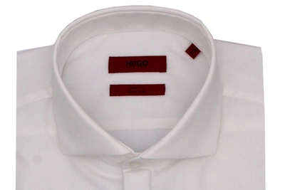 Shop Hugo Boss Men's White Cotton Shirt