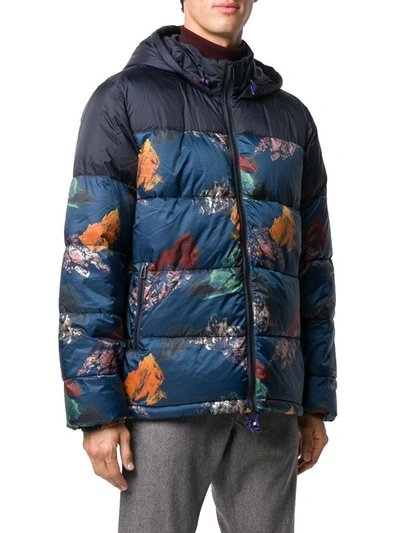 Shop Ps By Paul Smith Men's Blue Polyamide Down Jacket