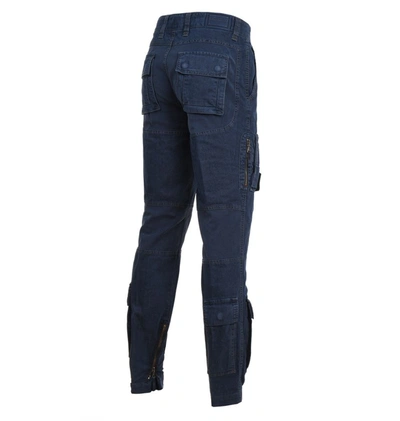 Shop Aeronautica Militare Men's Blue Pants