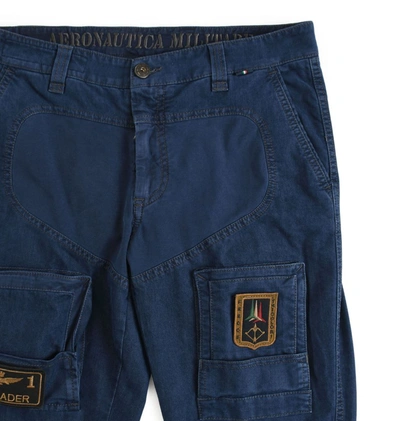 Shop Aeronautica Militare Men's Blue Pants