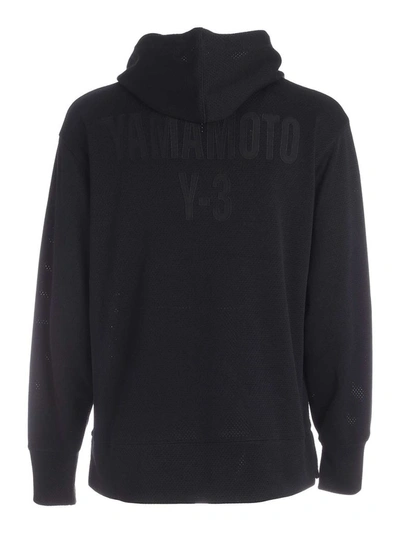 Shop Adidas Y-3 Yohji Yamamoto Men's Black Cotton Sweatshirt