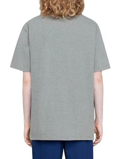 Shop Gucci Men's Grey Cotton T-shirt