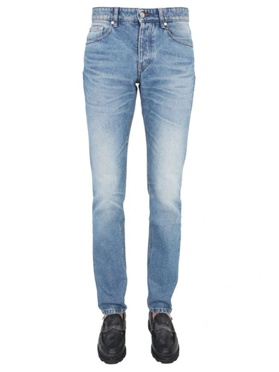 Shop Ami Alexandre Mattiussi Men's Blue Other Materials Jeans