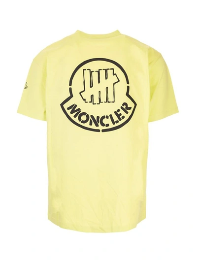 Shop Moncler Men's Yellow Cotton T-shirt