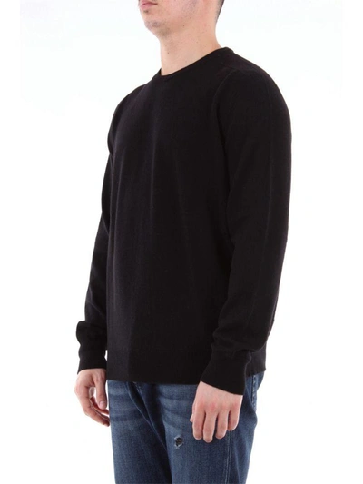 Shop Drumohr Men's Black Wool Jumper