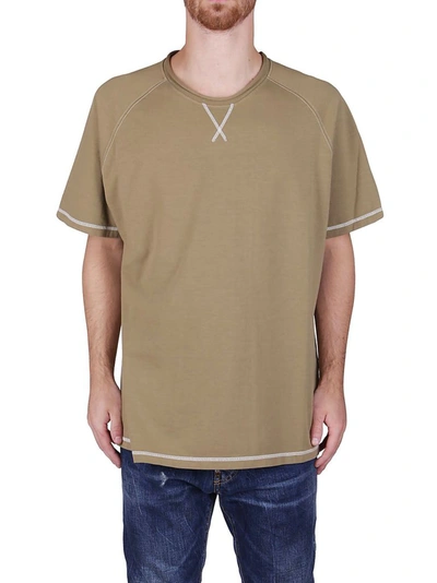 Shop Ferragamo Salvatore  Men's Beige Cotton T-shirt