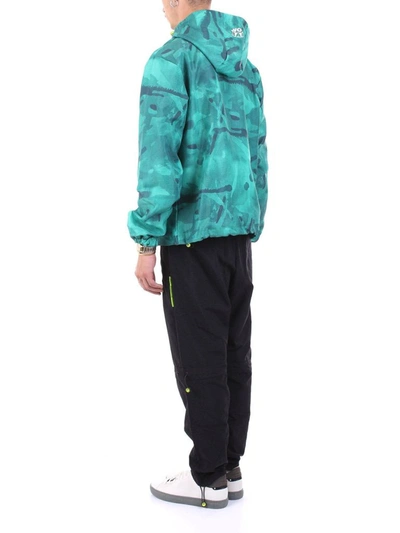 Shop Barrow Men's Green Polyester Outerwear Jacket