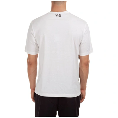 Shop Adidas Y-3 Yohji Yamamoto Men's White Cotton T-shirt