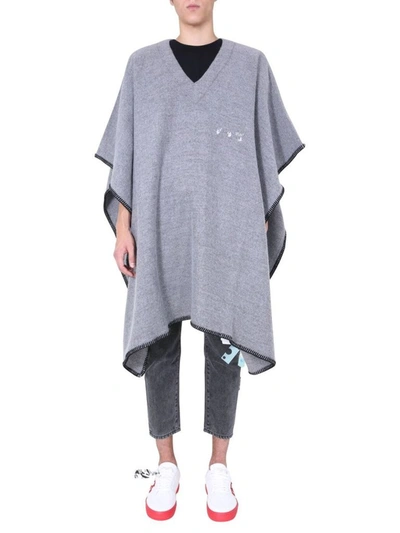 Shop Off-white Men's Grey Wool Trench Coat