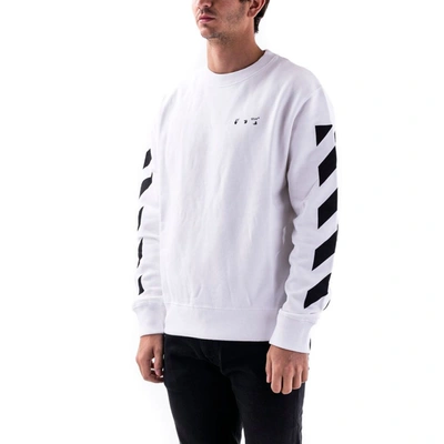 Shop Off-white Men's White Cotton Sweatshirt